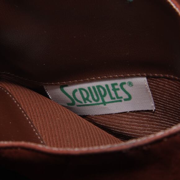 Vintage Scruples Suede & Leather Lace Front Boots Size 7D Low heel Brown - Picture 11 of 12